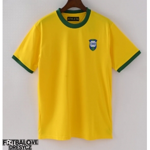 Brazílie 1970 Retro Domácí Dres Krátký Rukáv